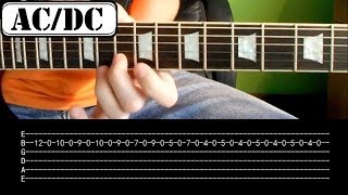 Jak zagrać - AC/DC - Thunderstruck - Riff - Lekcja na gitarze HD chords