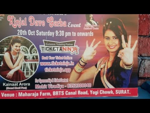 kayanat-arora-and-kinjal-dave-garba-event-surat-2018-||viva-entertainments||-viva-goswami