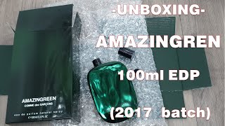 Unboxing Amazingreen by Comme des Garcons (2017 batch)