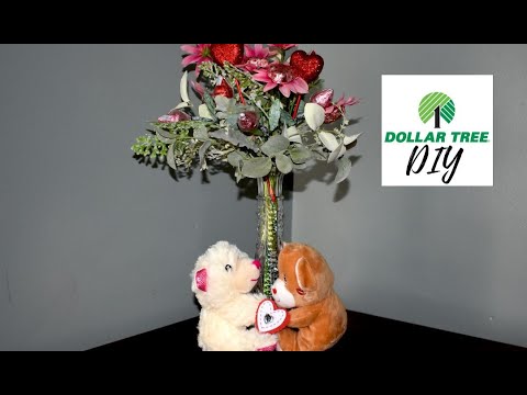 Dollar Tree Valentines Candy Bouquet DIY - YouTube