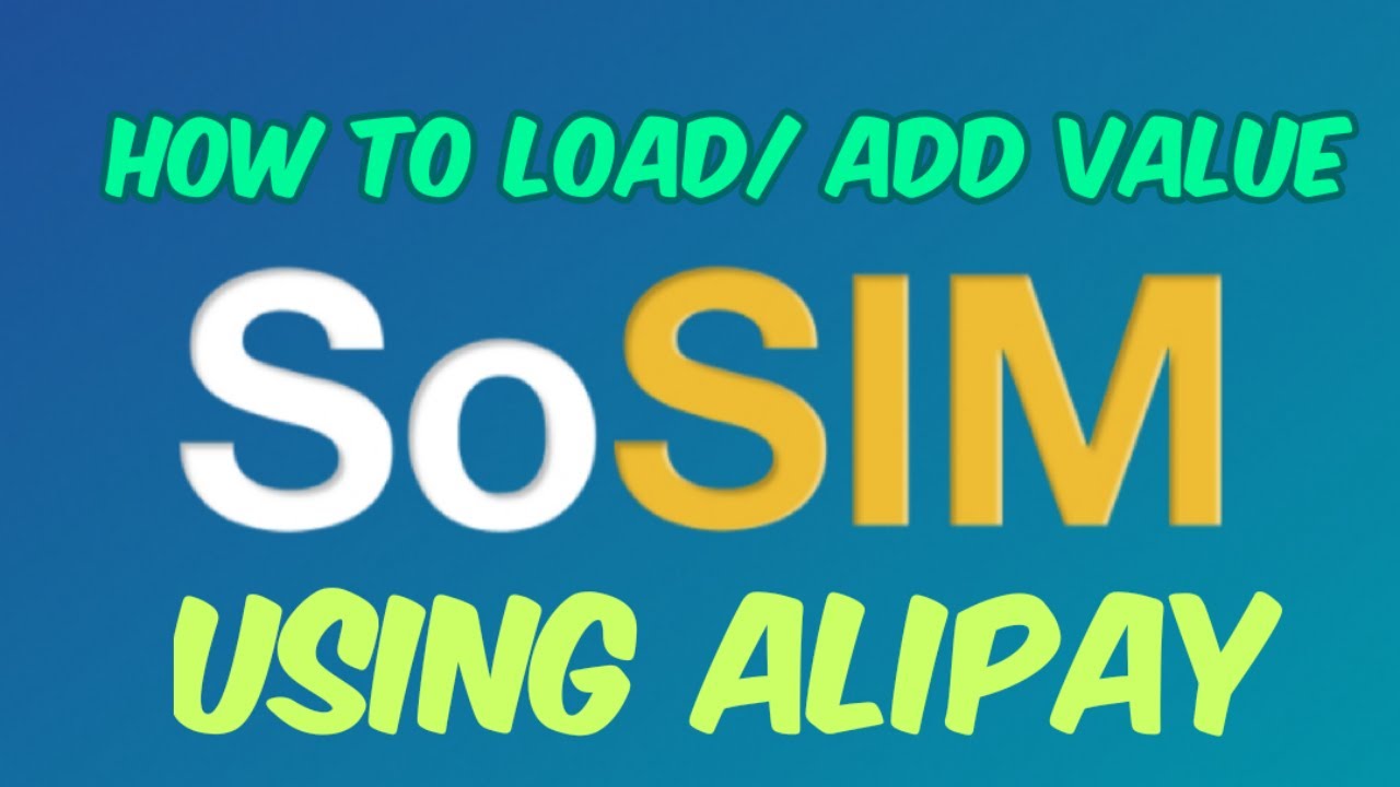 Paano mag LOAD// Add Value sa SO SIM