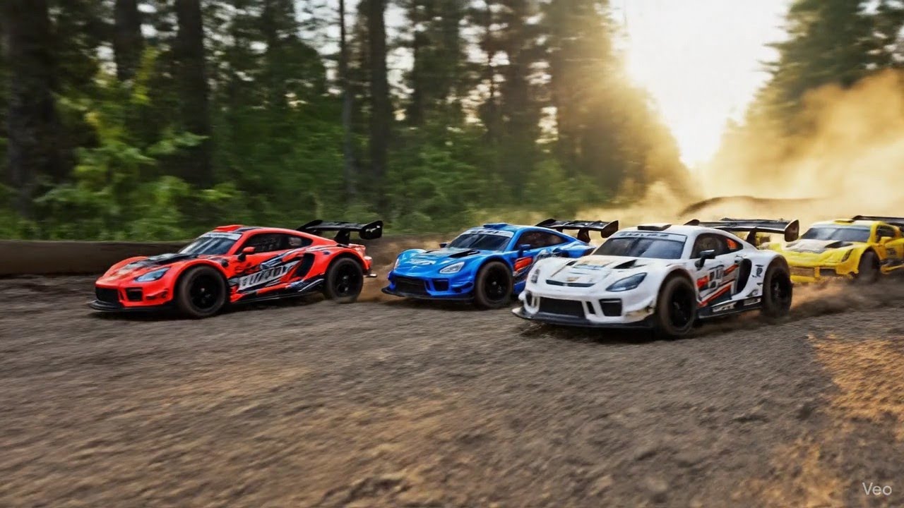 Epic RC Car Rally: High-Speed Dirt Track Racing Action!