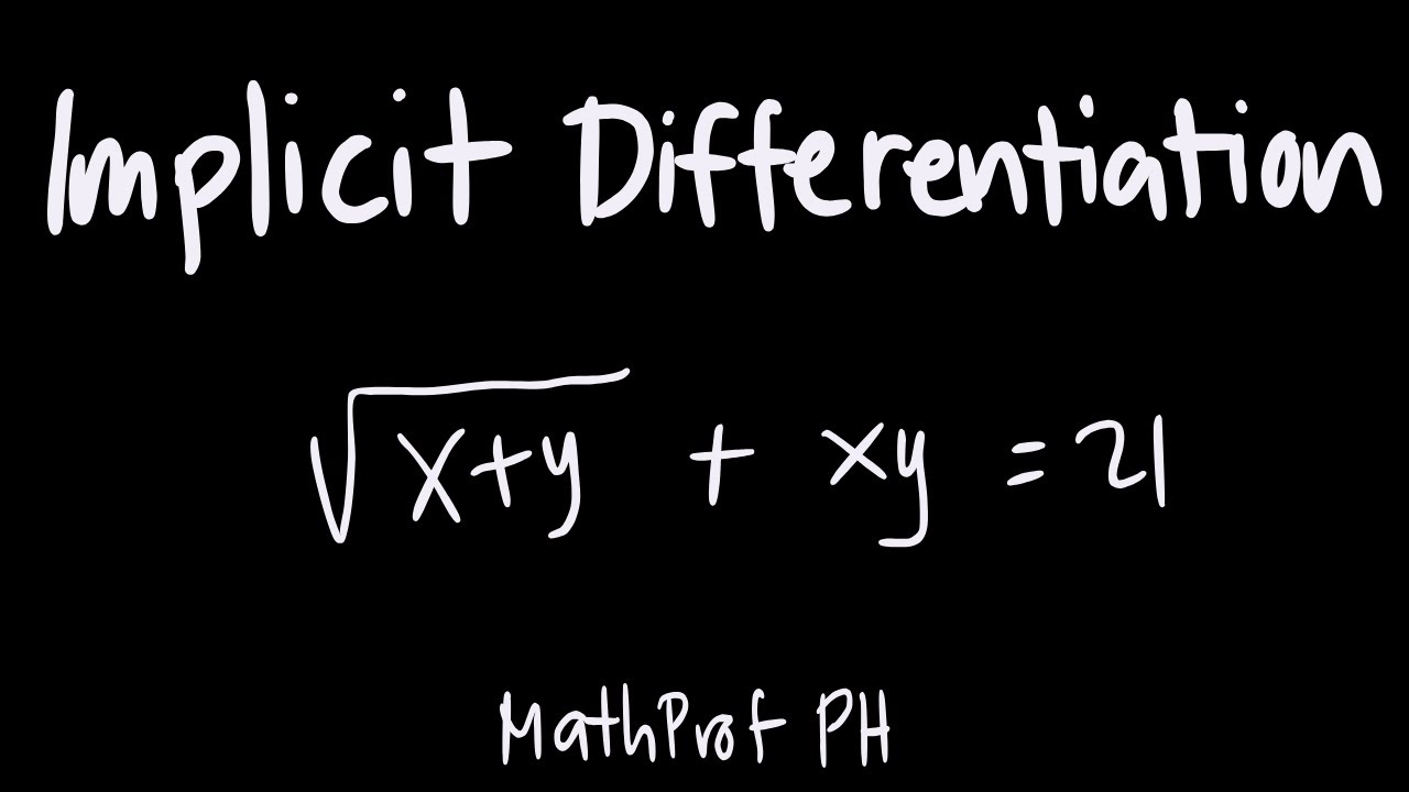 Implicit Differentiation Part 2 Differential Calculus Feliciano and Uy ...