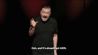 Ricky Gervais - Armageddon - ''Baby's got AIDS'' Joke
