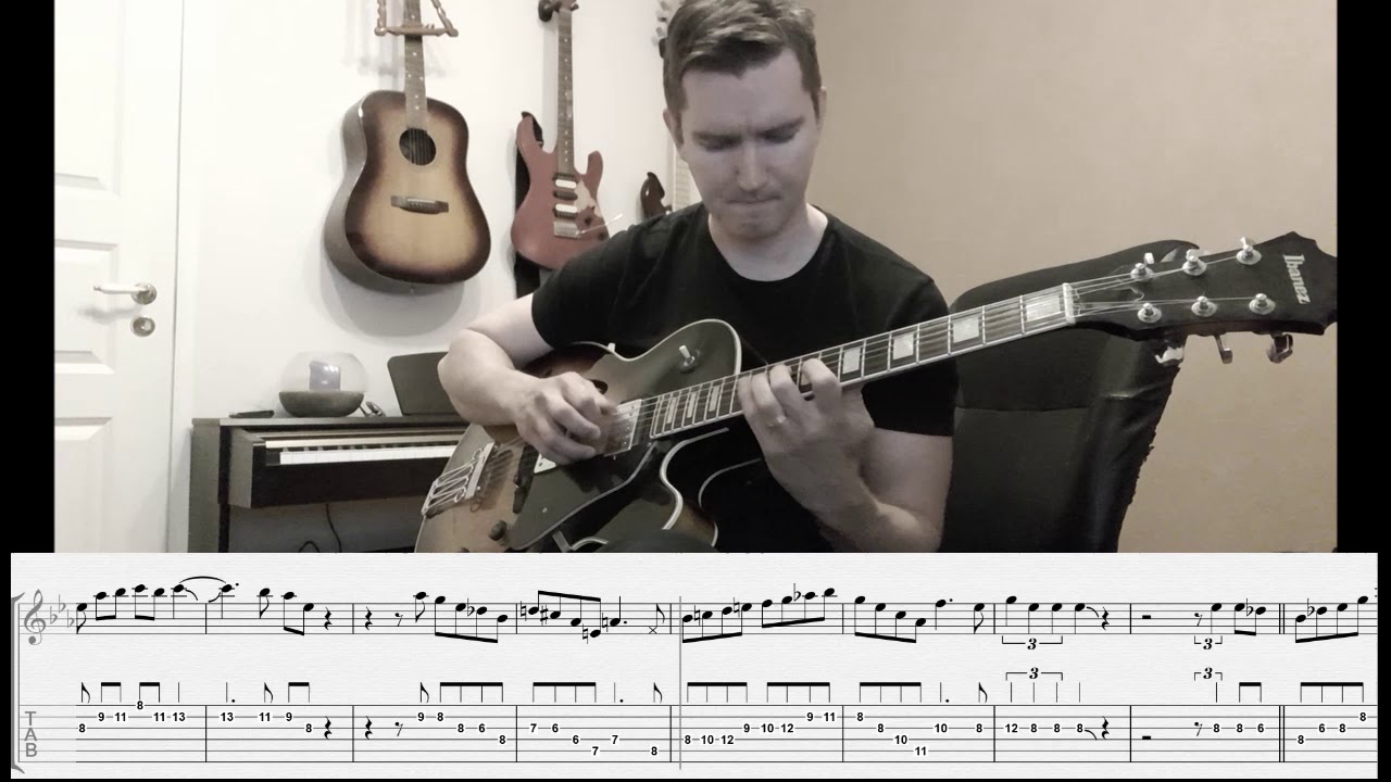 John Coltrane - Bessie's Blues transcription for guitar