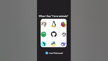 When I say "I love animals" #linux #firefox #github #memes  #git