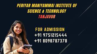 Periyar Maniammai University Tanjavur Top Best Engineering Colleges Trichy for Aerospace Course