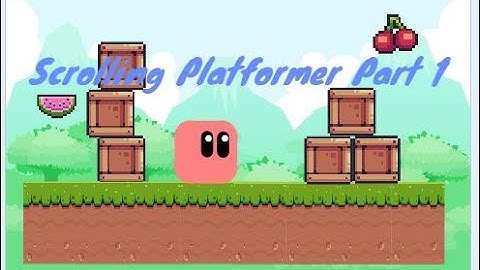 Scratch Scrolling Platformer Game | Part 1 | Scratch how to make a scrolling platformer game