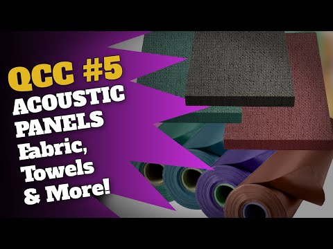 DIY Acoustic Panels Fabric, Towels & Other Questions Answered | QCC#5