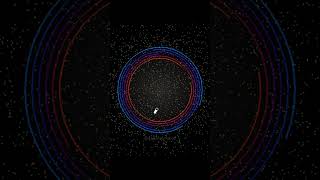 Bouncing ball trapped in rainbow circles. #simulation #games #viral