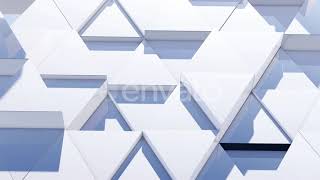 White Triangles Background 4K | Motion Graphics - Videohive template