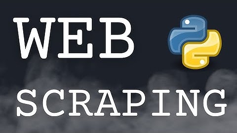 PYTHON: Web Scraping