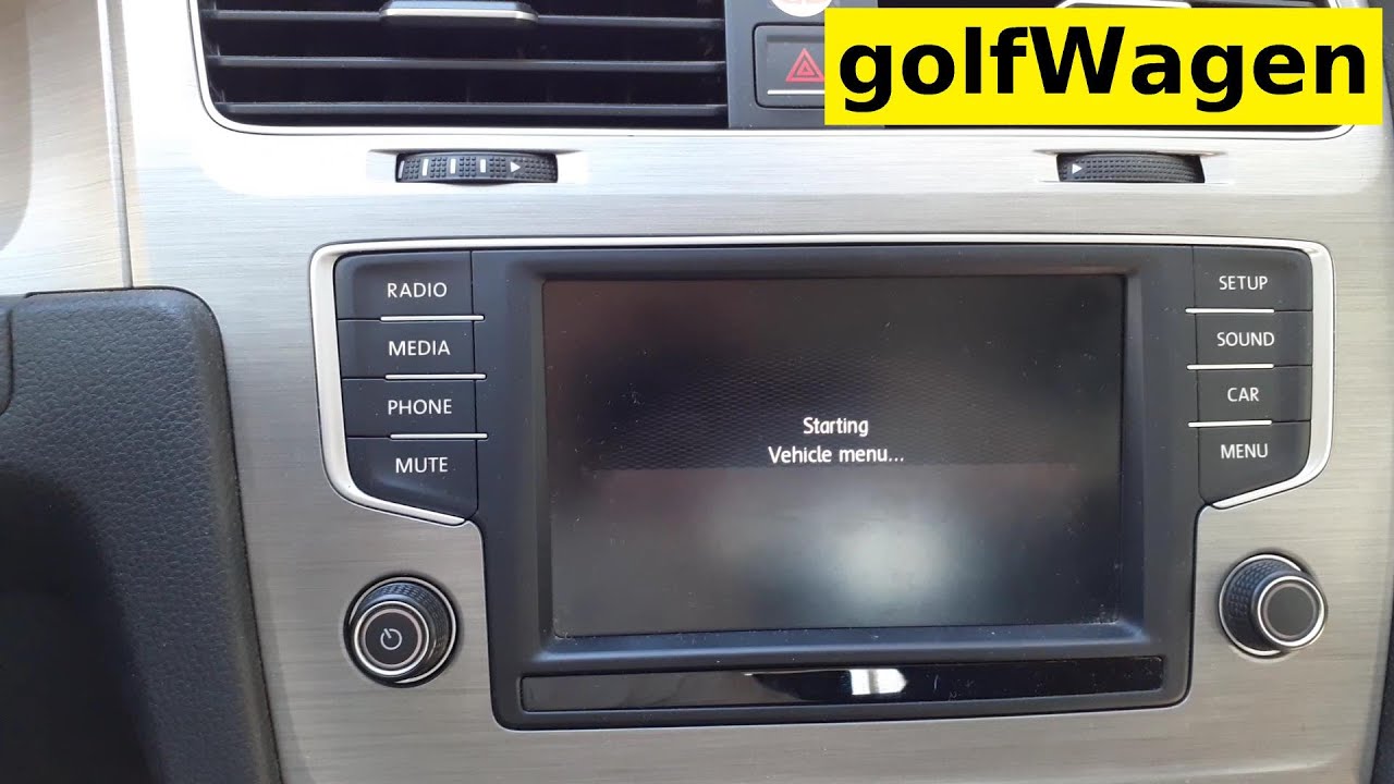 VW Stuck radio reboot /reset/ MIB - YouTube