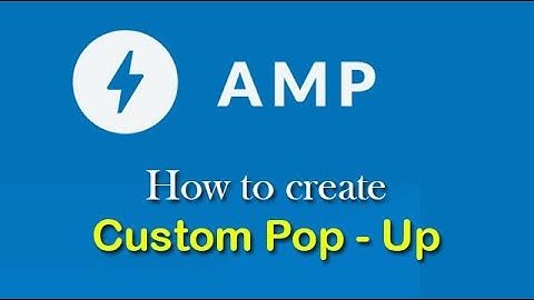 Custom Popup in Accelerated mobile pages | Accelerated mobile pages | Lightbox | Yuvraj Academy