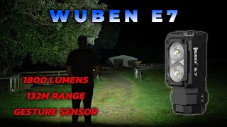 Wuben E7, Gesture Sensor, 1800 Lumens, 132m VS Wuben X0 Nichia 519A