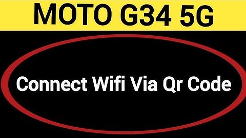 How to connect WiFi via QR code Moto G34 5G, Bina password ke Wi Fi connect kaise karen