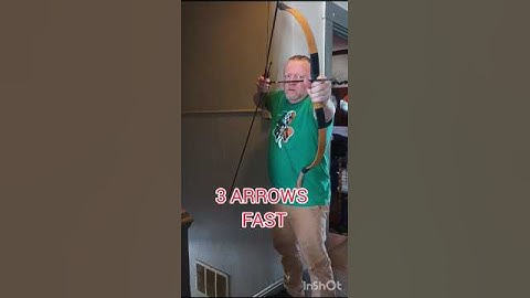 3 ARROWS FAST. COMBAT ARCHERY TECHNIQUE. SUBSCRIBE TO KNOW HOW TO. #combatarchery #shorts