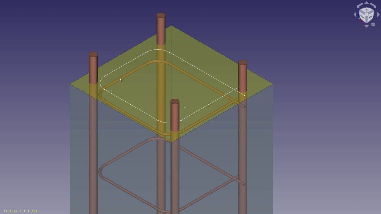 FreeCAD Arch Workbench Reinforcement Bar Tool Rebar YouTube Freecad Arch Workbench Reinforcement Bar Tool Rebar Youtube