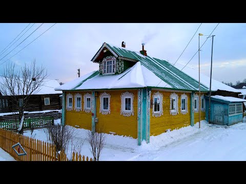 İnsanlar kışın Rus Kuzey köyünde nasıl yaşıyor? North Village'da Rus ailesinin günlük hayatı