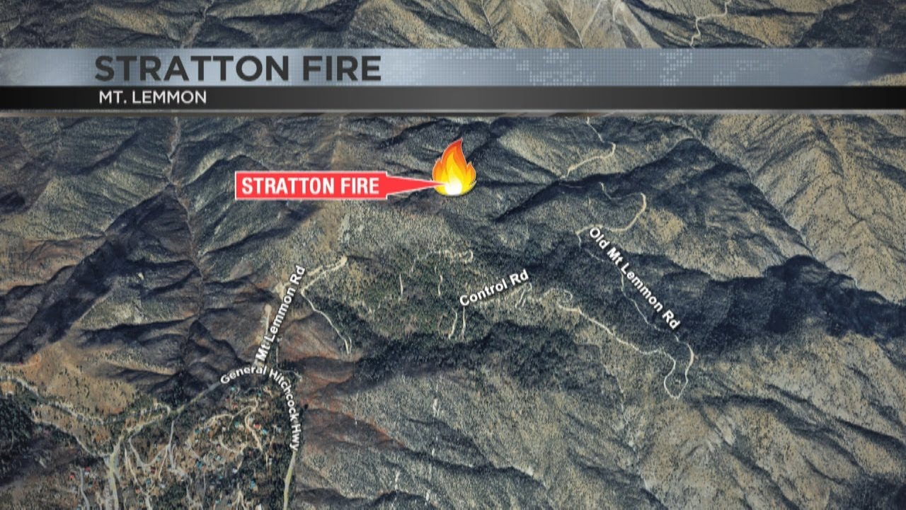 Long Stratton Fire Lightning-sparked Stratton Fire on Mount Lemmon reaches full ...