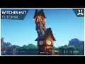 Minecraft | WITCHES HUT UPGRADE (How to Build: Relaxing Tutorial)