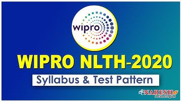 Wipro NLTH-2020 Syllabus and Test Pattern | Company Specific Training | Mr. Hari Krishna Sagar