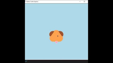 Dog Logo using python turtle programming #shorts