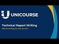 Technical report writing  effective writing