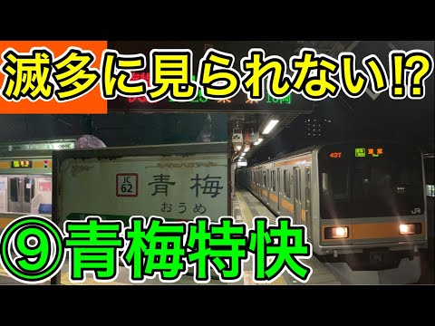 【なかなか見られない⁉︎】209系の青梅特快に乗ってきた