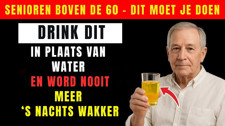 OUDEREN: Kun je 's nachts niet doorslapen? Drink DIT in plaats van water voor directe diepe slaap