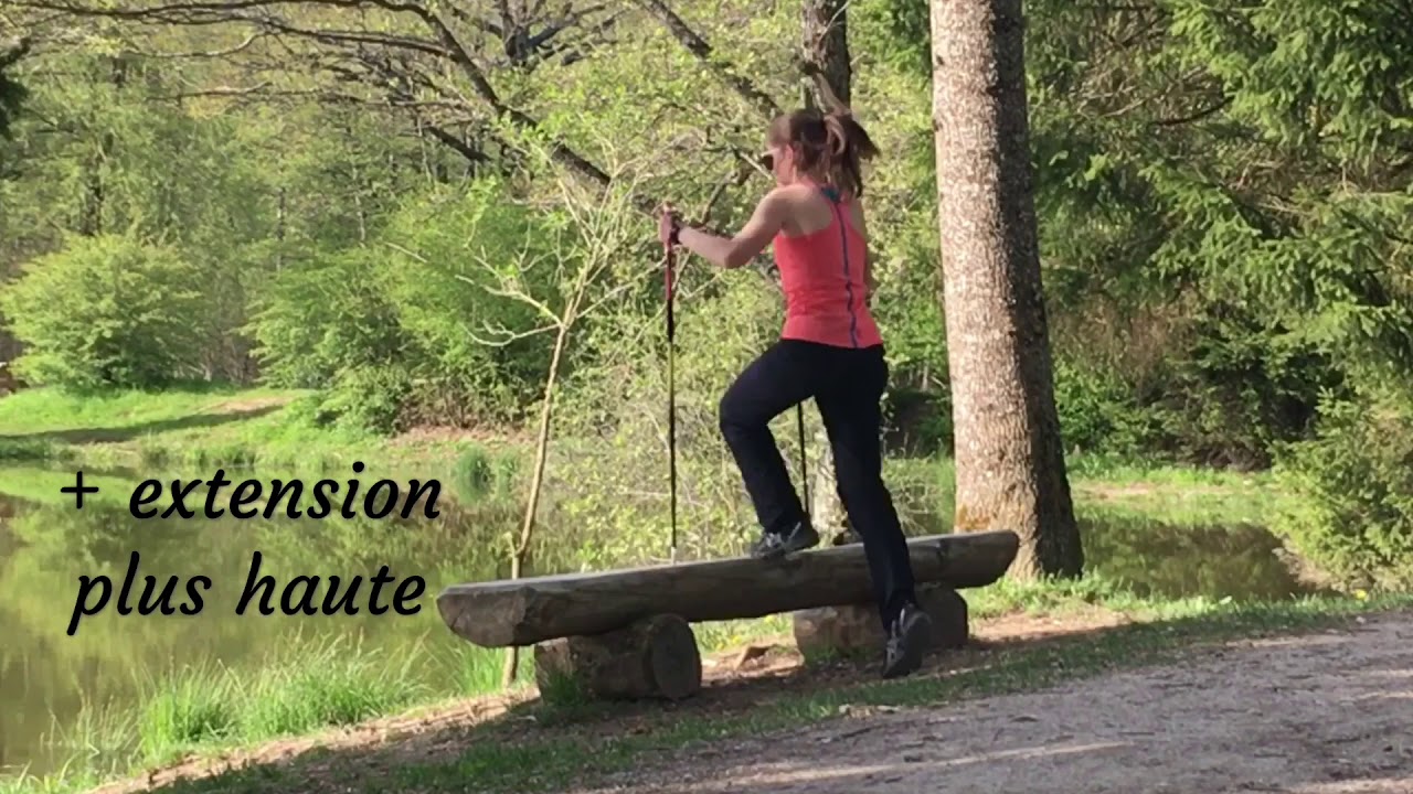 Marche nordique, exercices techniques, gestuelle et renforcement musculaire