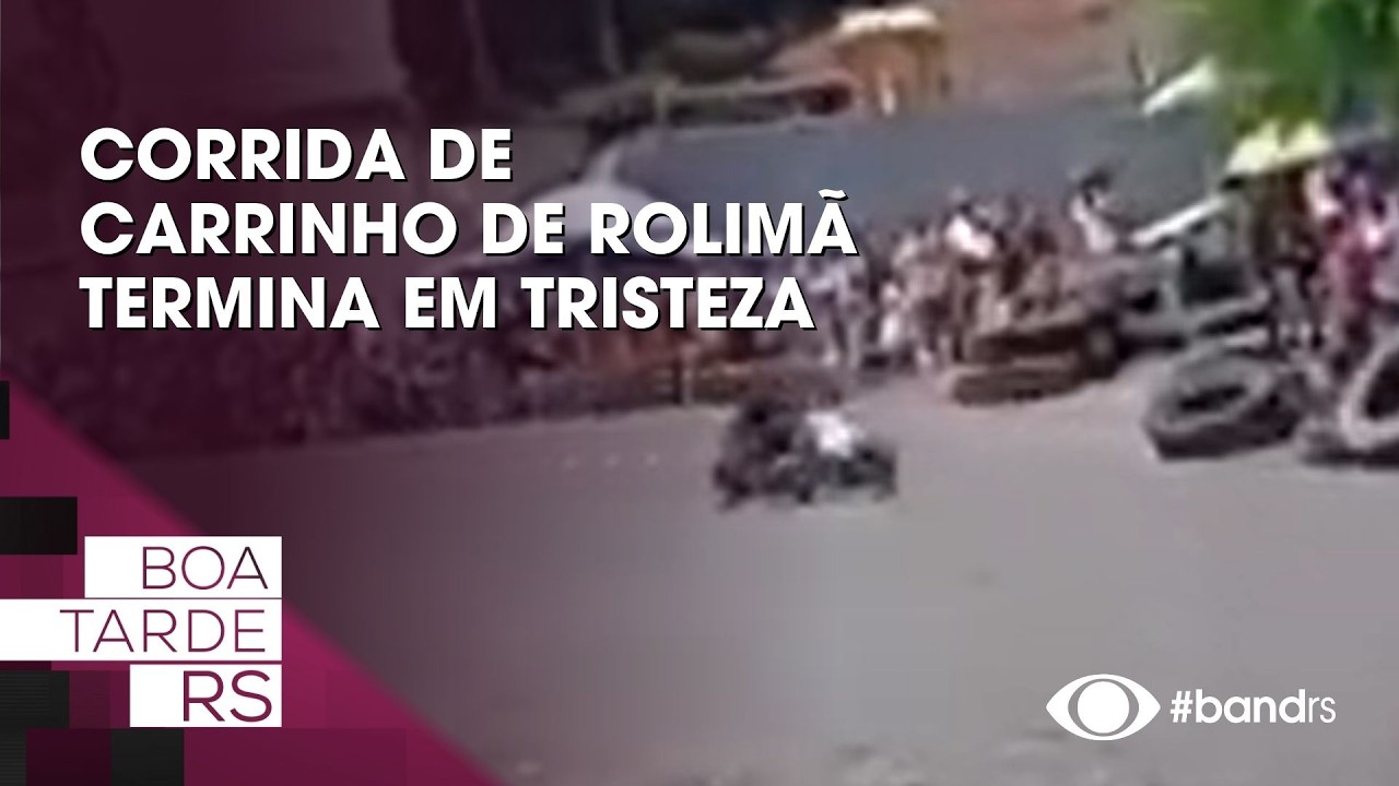 Corrida de carrinho de rolimã termina em tristeza