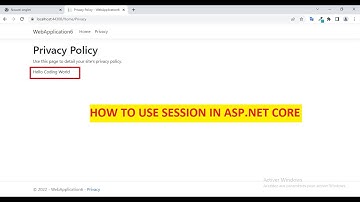 How To Use Sessions in ASP.NET Core