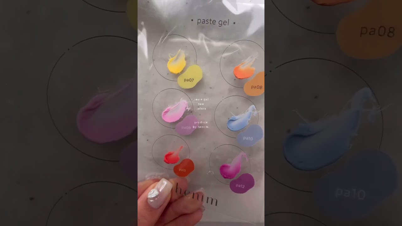 Henum Paste Gel Collection #2 - 6 Color Set – Zillabeau