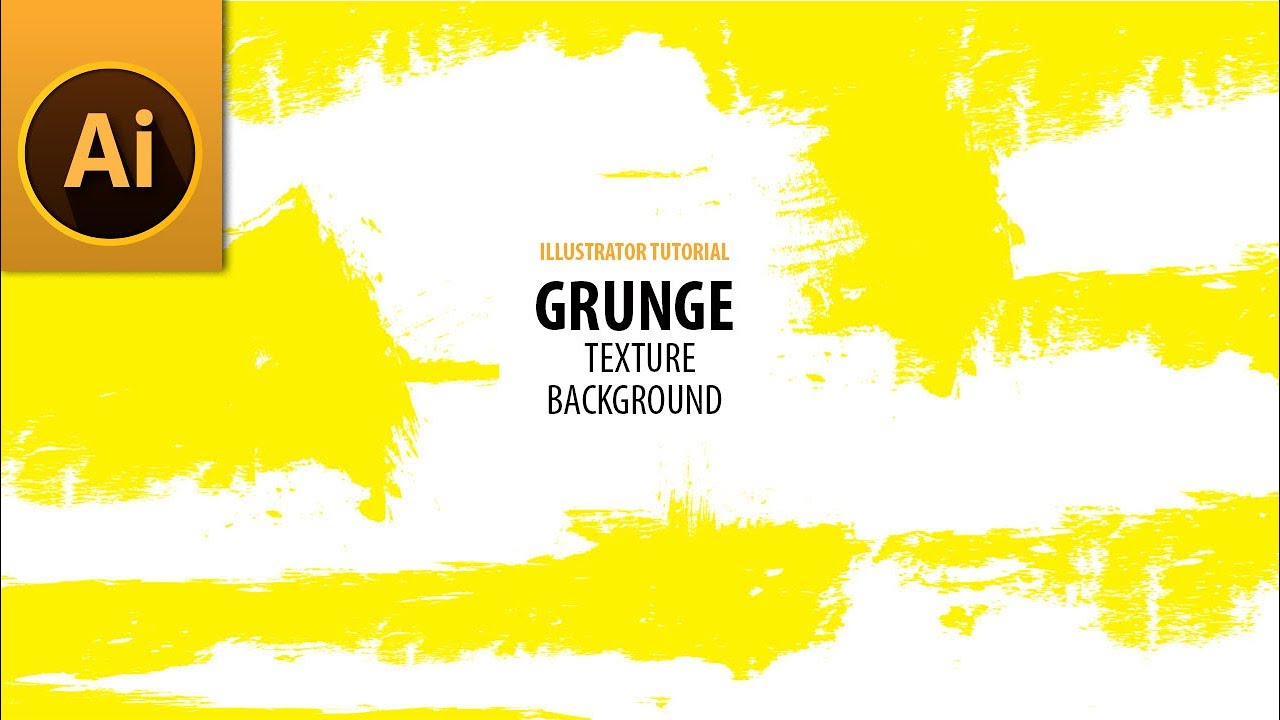 How to Create Yellow Colored Grunge Texture Background in Adobe Illustrator 