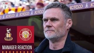 MANAGER REACTION: Alexander on Stevenage defeat