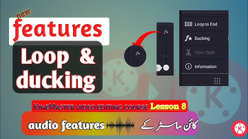 What is loop and ducking in KineMaster?|How to use these features.