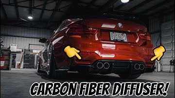 BMW M4 GETS AGGRESSIVE REAR DIFFUSER! | PSM STYLE | how to install video