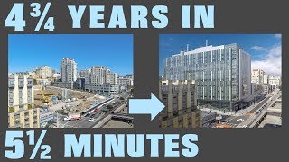 A new hospital rises: 4¾ years of construction in a 5½ minute time-lapse