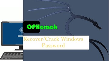 Recover your window OS password using OPHCrack