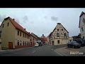 D: Kurstadt Bad Düben. Landkreis Nordsachsen. Fahrt durch die Stadt. September 2017