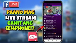 Paano mag LIVE STREAM sa Facebook Gamit lang ang Cellphone | Mobile Legends Live Stream Using Phone! screenshot 3