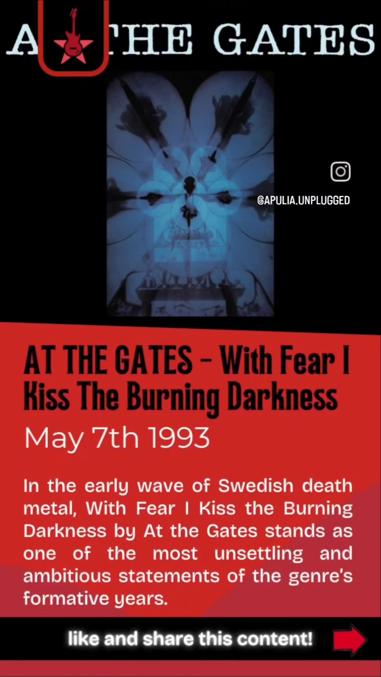 AT THE GATES - With Fear I Kiss The Burning Darkness (1993