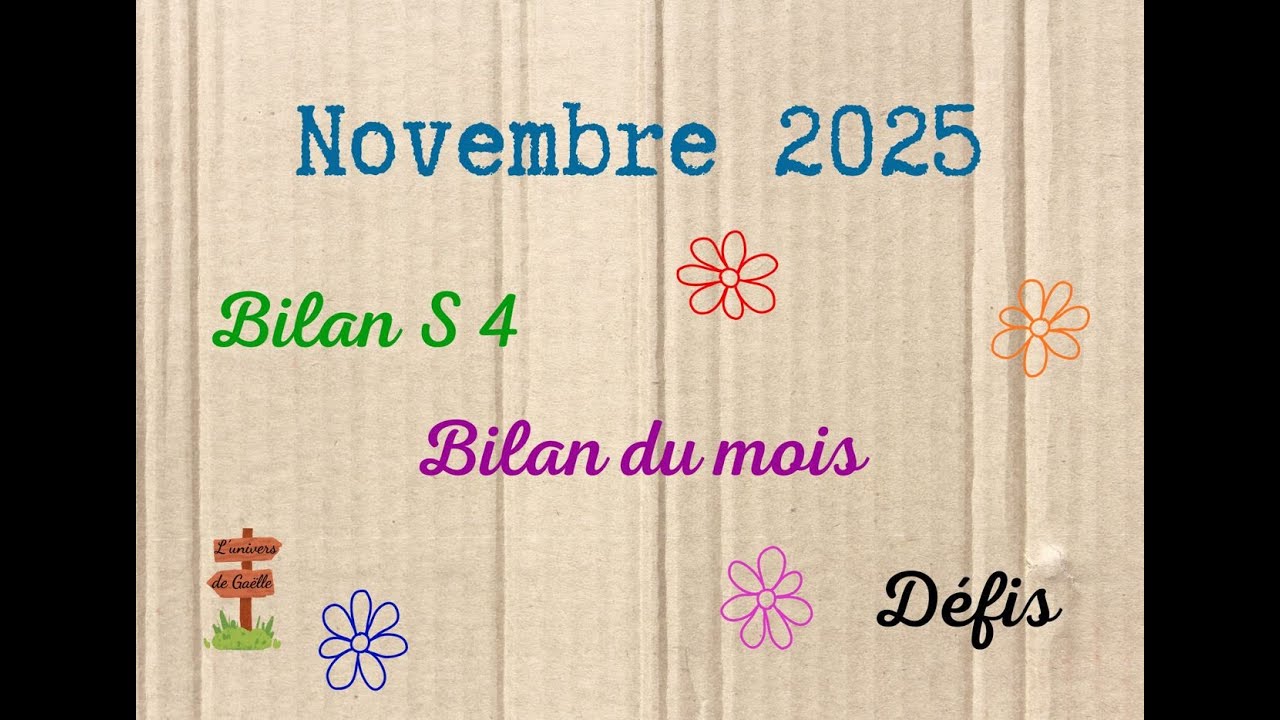 Novembre 2025 - Bilan S4 et du mois #enveloppesbudget #systemedesenveloppes #économies