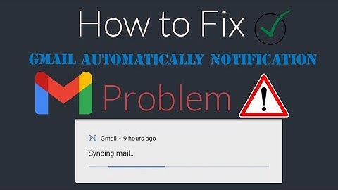 How to fix Gmail Auto Syncing problem | auto sync in gmail