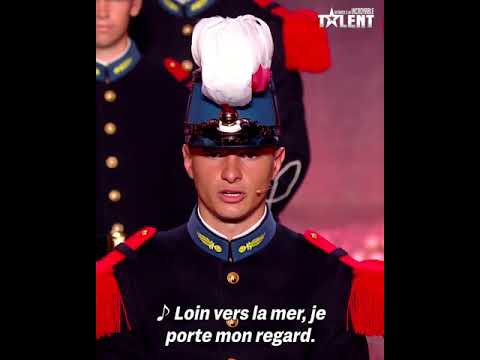 Les militaires de Saint-Cyr chantent dans l'émission 