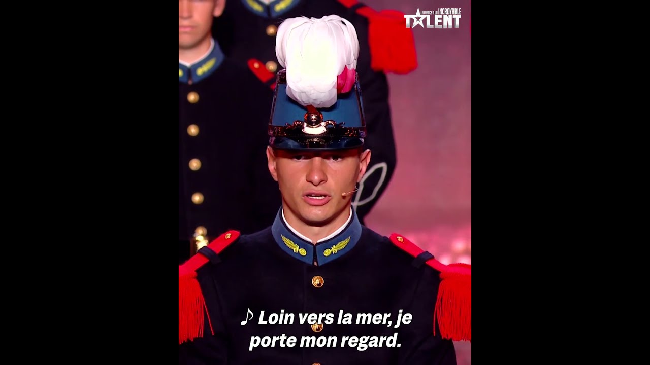 Les militaires de Saint-Cyr chantent dans l'émission 