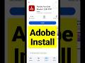 Adobe app install in google play store | Adobe Acrobat download in android #shorts #shortvideo