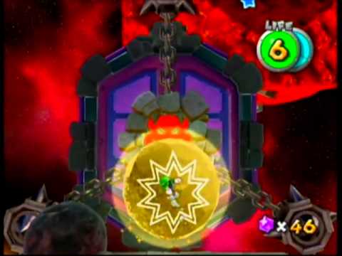 Super Mario Galaxy 2 Lava Lair Green Stars Youtube
