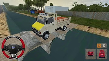 Offroad Map Mod in Bus Simulator Indonesia - TATA 407 Truck Mod For Bussid - Mobile Gameplay 